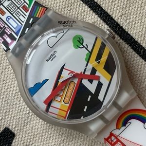 Swatch Watch: Destination San Francisco, NWT, New Gent 41mm